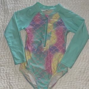 Mermaid one piece rashguard, 9/10